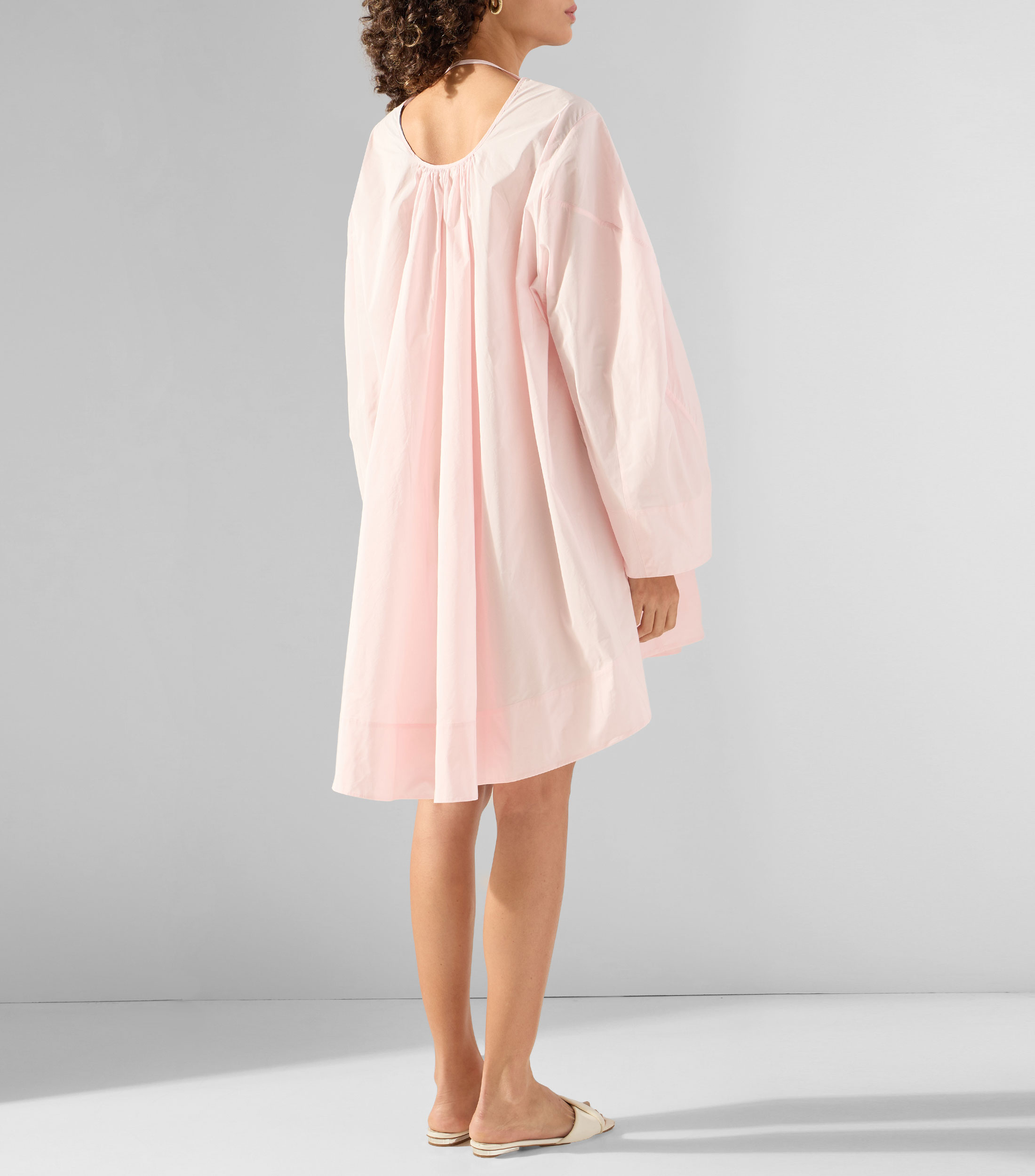 Vestido mini con manga larga liso Paysan Mujer